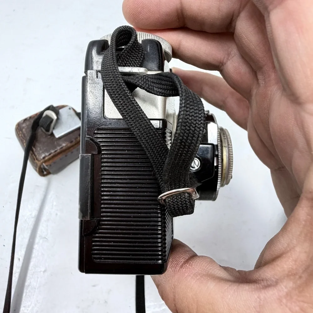 Vintage Argus A-Four 35mm Film Camera f/3.5 44mm Cintar Lens Leather Case Meter
